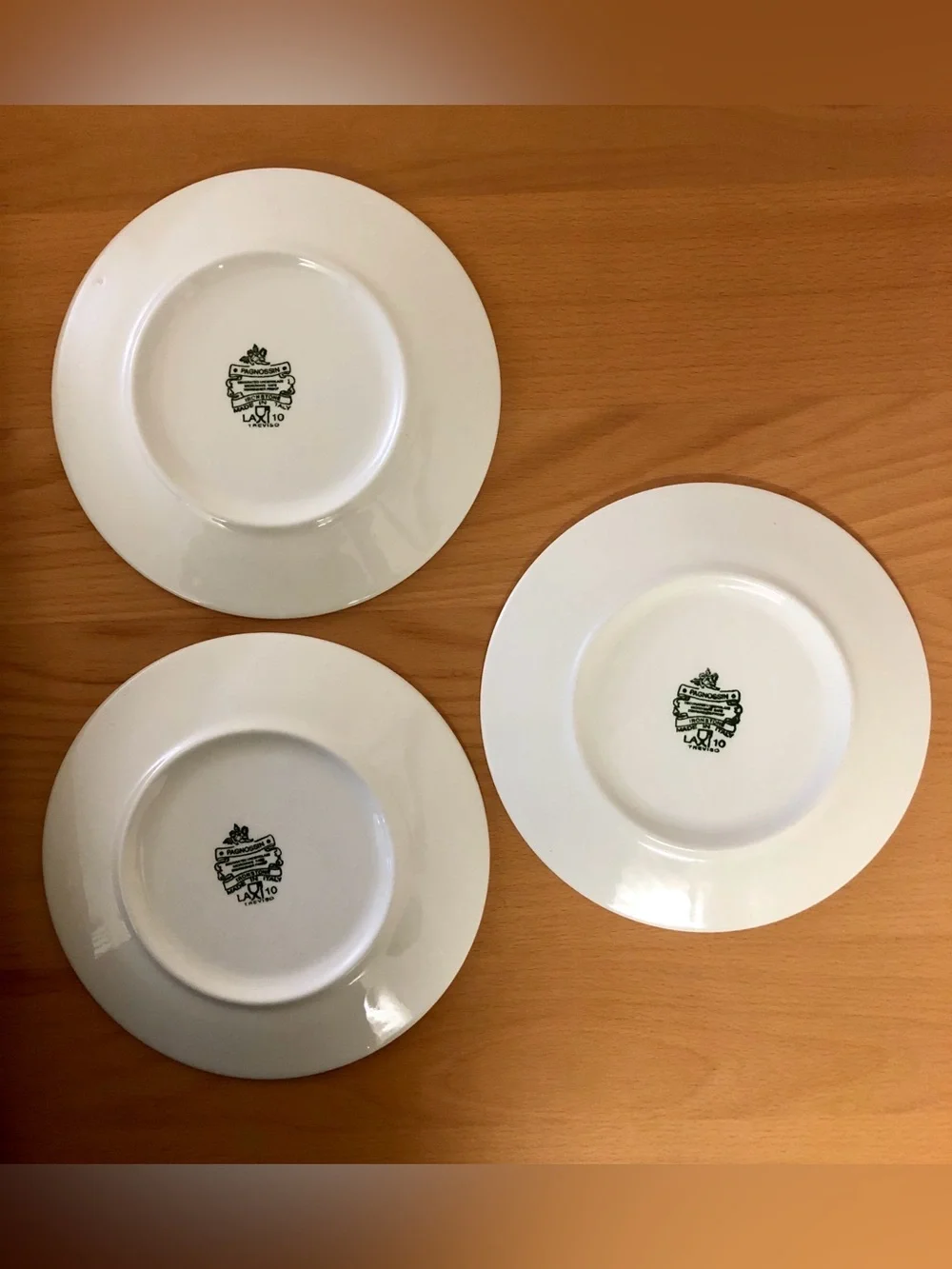 Yellow Stripe Ceramic Dinner Plates - Set of 3